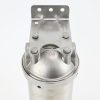 10 Inch 304 Stainless Steel Water Filter Houseing with Half Inch Ports and Bracket for 10 inch by 2 point 5 Water Filters