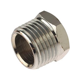 Chrome 1/2" x 1/4" brass bush