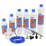 Omnipure L Series Caravan and RV Under Sink Water Filter Kit with Head Tap fittings and filter