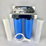 Chlorine Town Water Supply Large Twin Whole of House Water Filter System With Disposable Filters